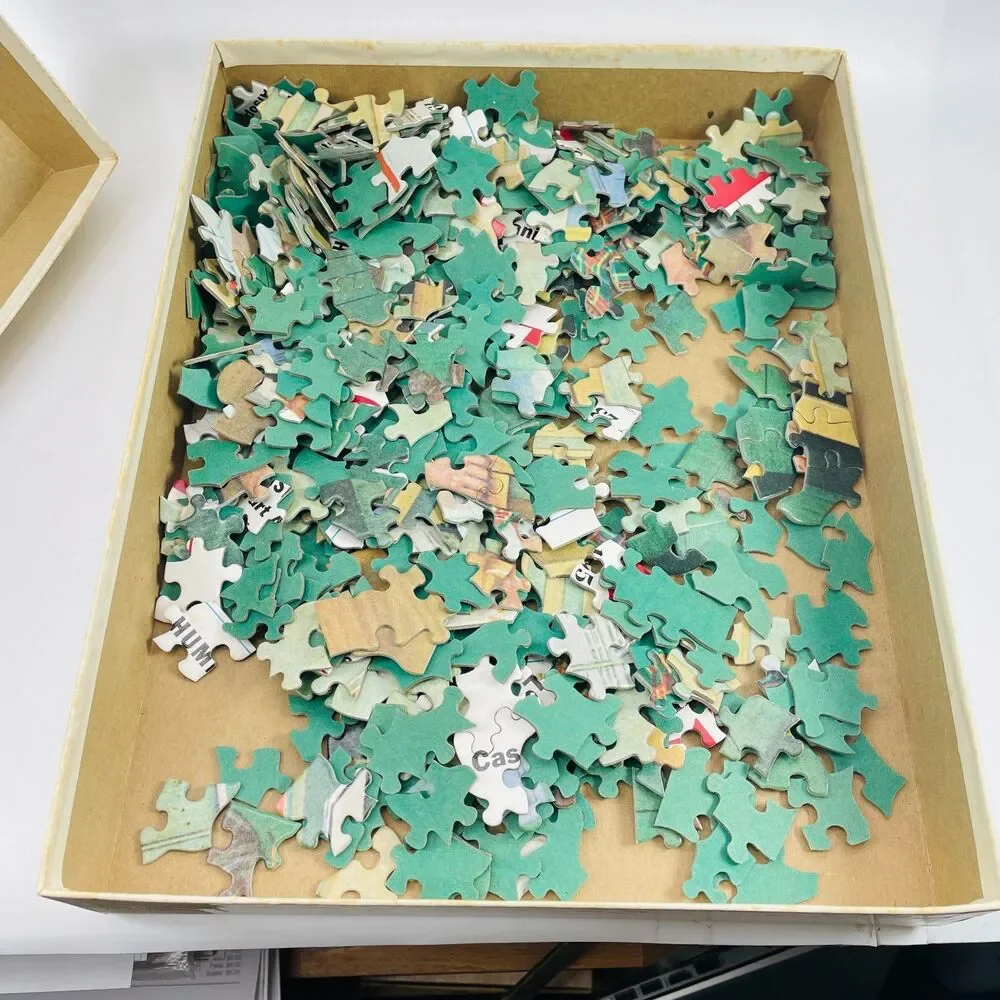 Vtg NORMAN ROCKWELL Tom Boy Jigsaw Puzzle PARKER BROTHERS Complete Art 1970s